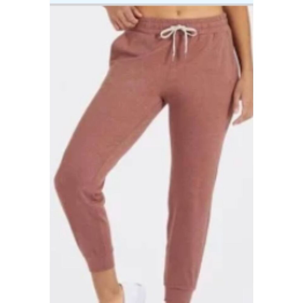 Vuori Performance Jogger Terracotta Brown Red Heather DreamKnit Pants Size S